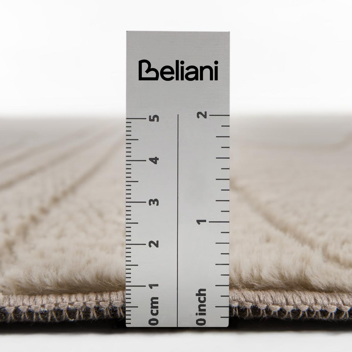 KUNSTFELLTEPPICH Beige 160/230 cm Ontake - Beige, Kunststoff (160/230cm) - Beliani