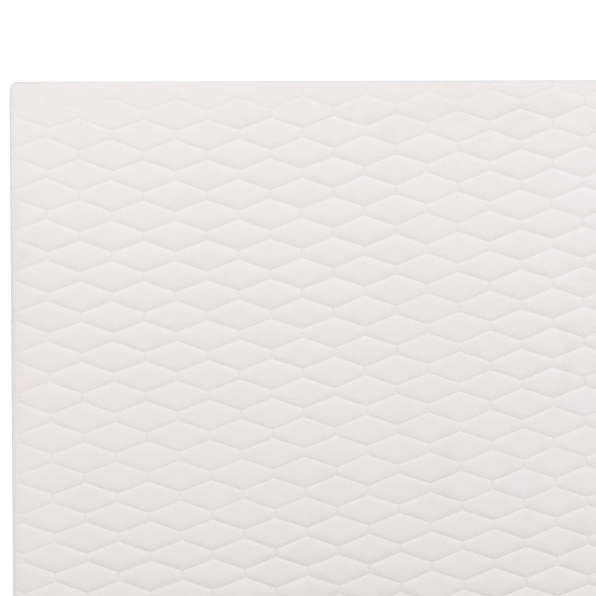 POLSTERBETT mit Lattenrost 90x200 cm Weiß Bayonne - Creme, Textil (90/200cm) - Beliani
