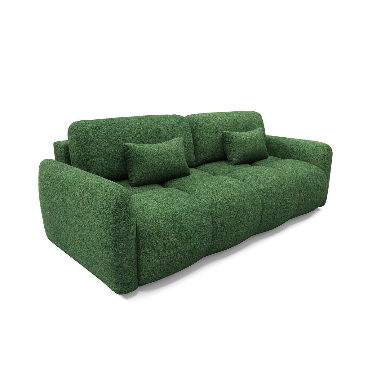 SOFA Vittoria 3 Sitzplätze Grün - Grün, Holz (236/95/121cm) - Petits-meubles