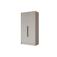 KLEIDERSCHRANK - PORTO - 102 - Kaschmir - Kaschmir/Schwarz, Holzwerkstoff (102/200/51cm) - ALTDECOR