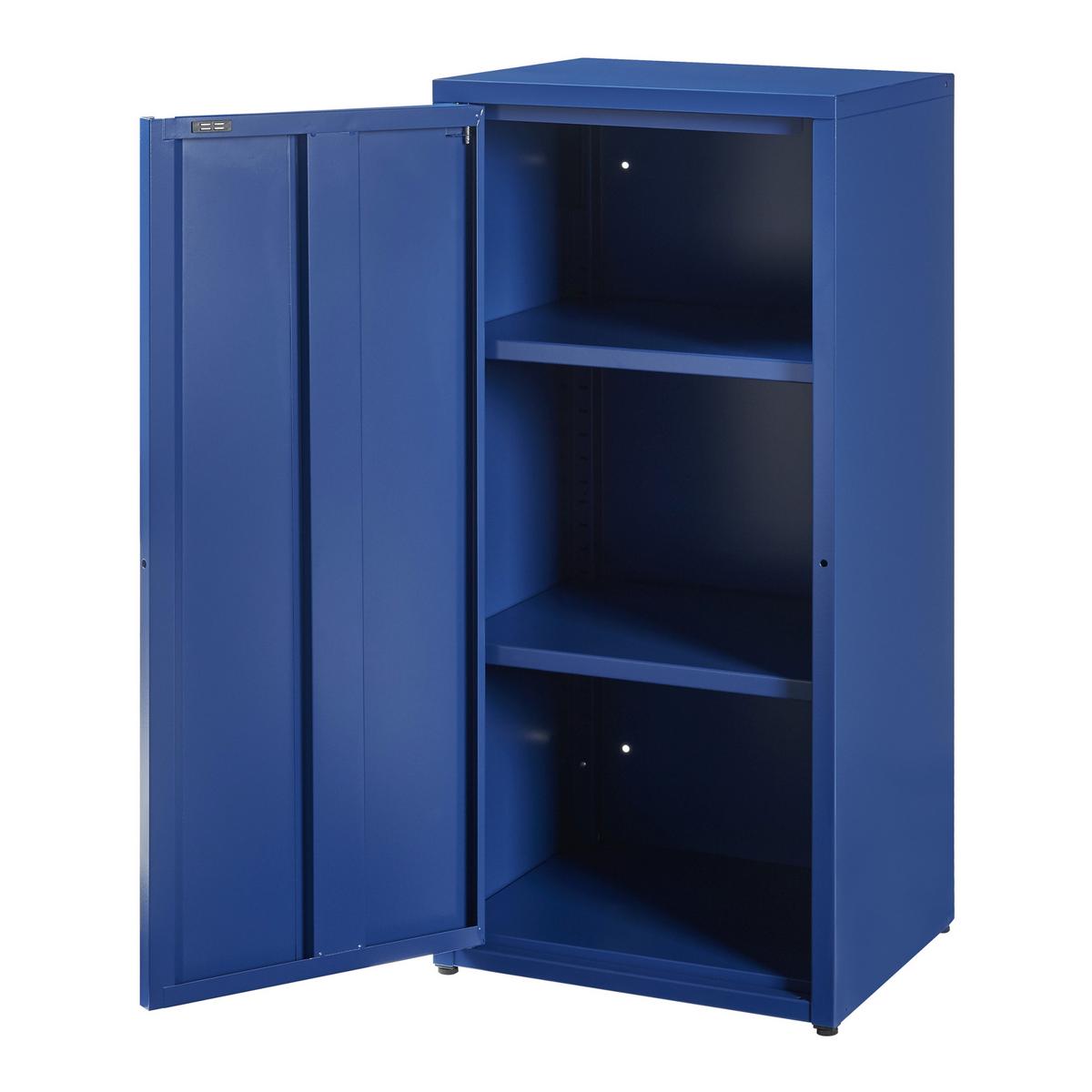 AKTENSCHRANK Burlöv - Blau, Metall (40/88/35cm) - [en.casa]