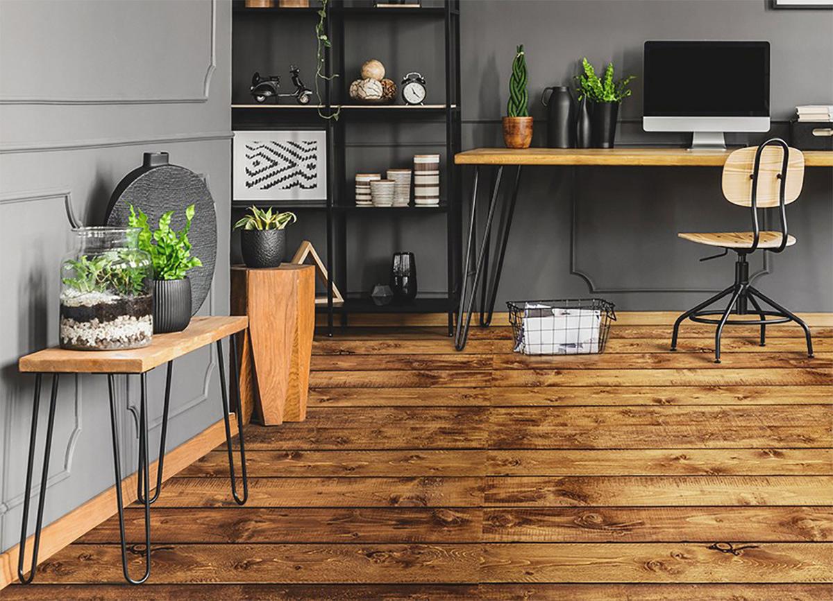 VINYL TEPPICH 100x150 cm Vertikale Bretter - Braun, Kunststoff (100/150cm) - TULUP