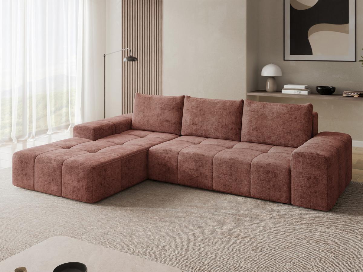 ECKSCHLAFSOFA Tonseo L, Seite: Links - Schwarz/Braun, Holz/Kunststoff (275/173cm) - MIRJAN24