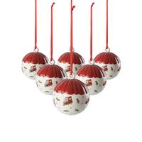 KUGEL Toy's Delight Decoration bunt ø 6,3 cm 6er Set - Multicolor, Keramik (6.3/7.8/6.3cm) - Villeroy & Boch