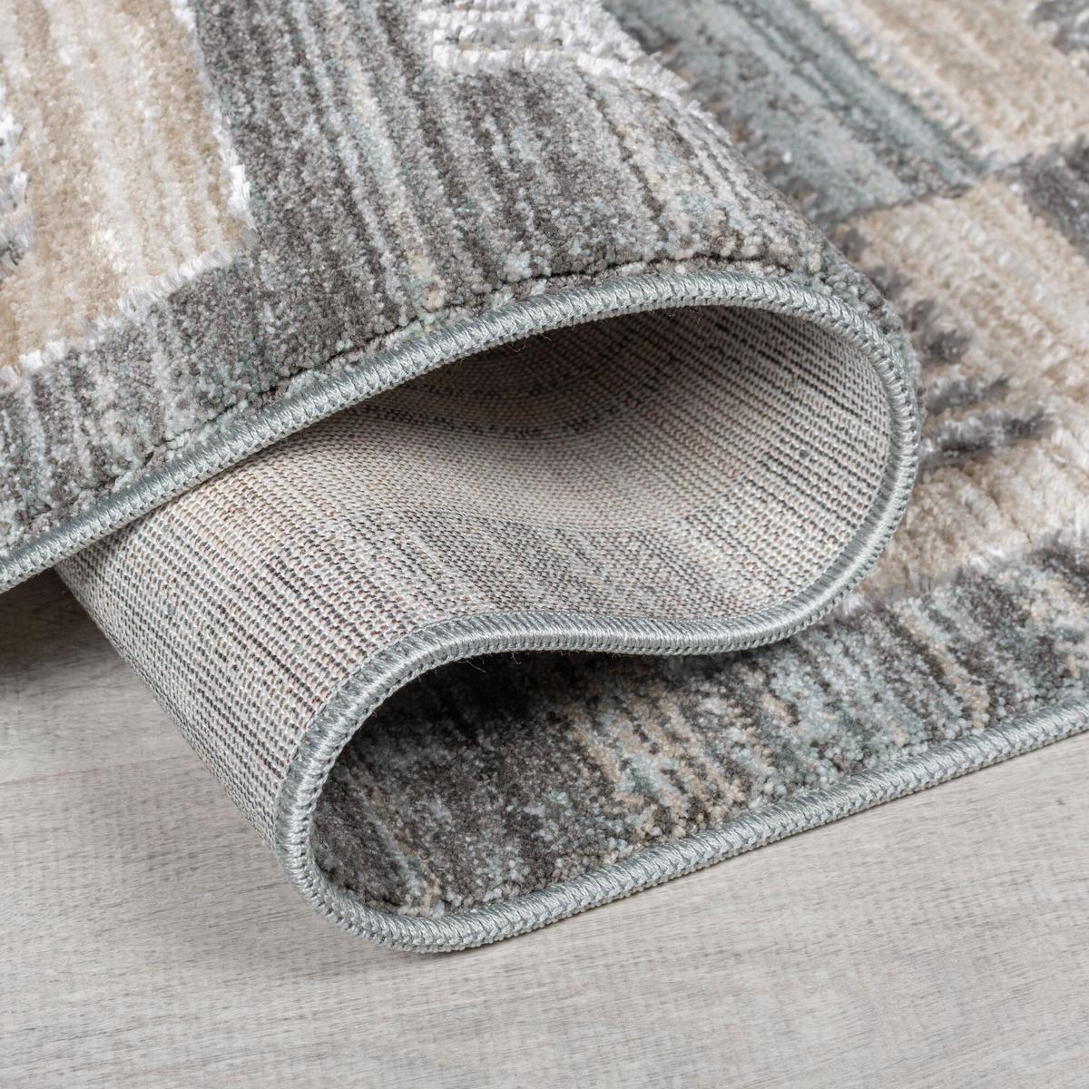 TEPPICH DALE, geometrisch, Grau, 160 x 240 cm - Grau, Textil (240/160cm) - KADIMA DESIGN