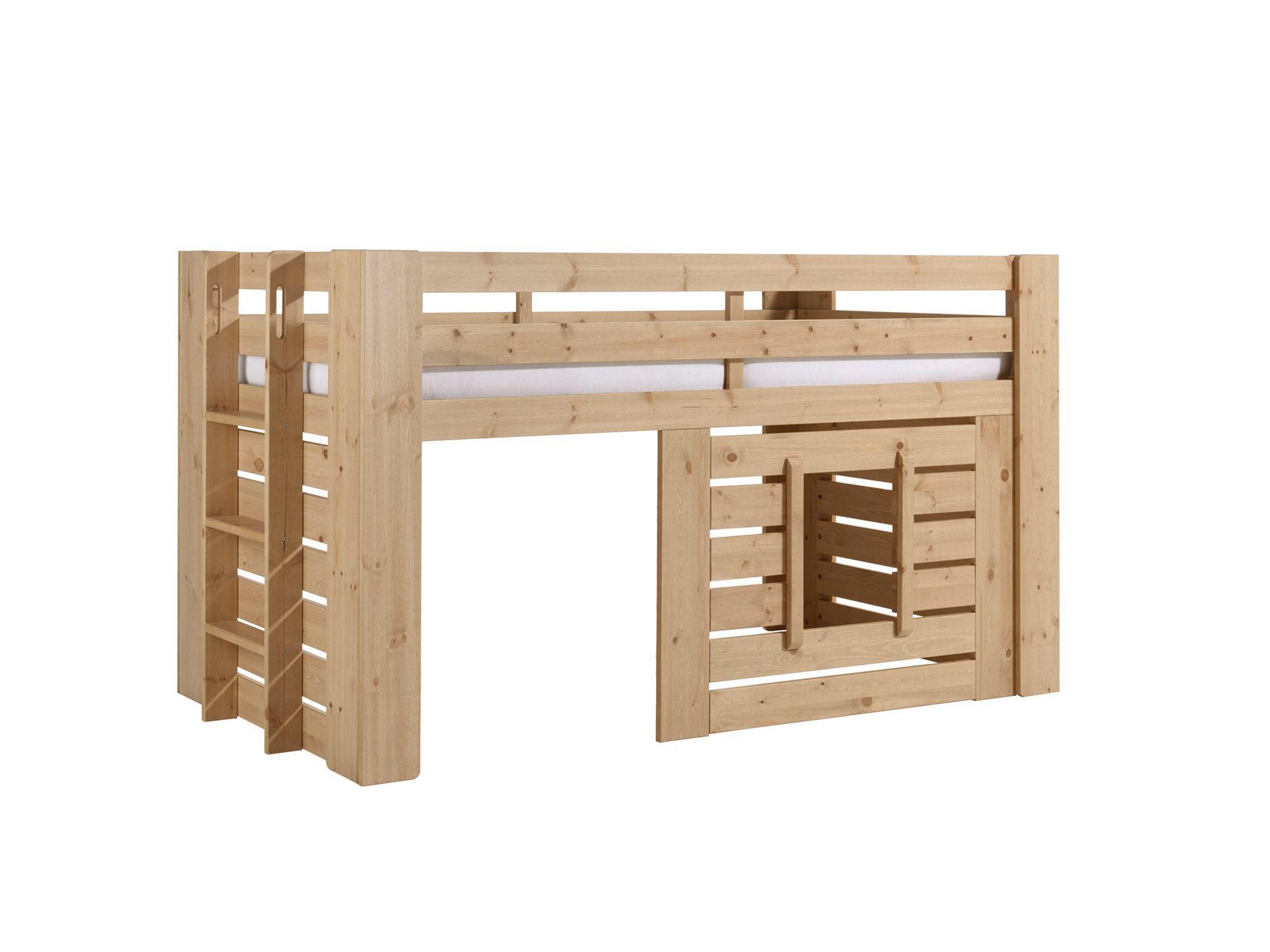 HOCHBETT Katha 215x115x97 aus Massivholz in Kiefer - Kieferfarben, Holz (90/200cm) - 58aufmkessel