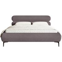 POLSTERBETT Roule Cord Braun 140x200 cm - Schwarz/Braun, Textil/Metall (140/200cm) - Selsey