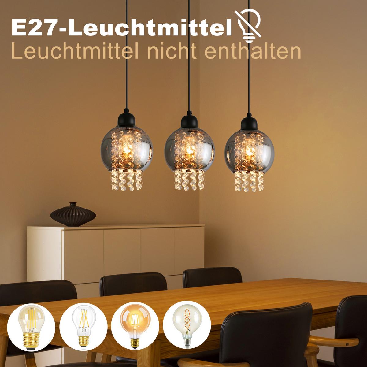 PENDELLEUCHTE Marra 65/5/175 cm - Schwarz, Metall (5/65/175cm) - Nettlife