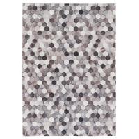 KUNSTFASER PATCHWORK TIERFELL PIXEL - Beige/Grau, Textil (160/230cm) - Pergamon