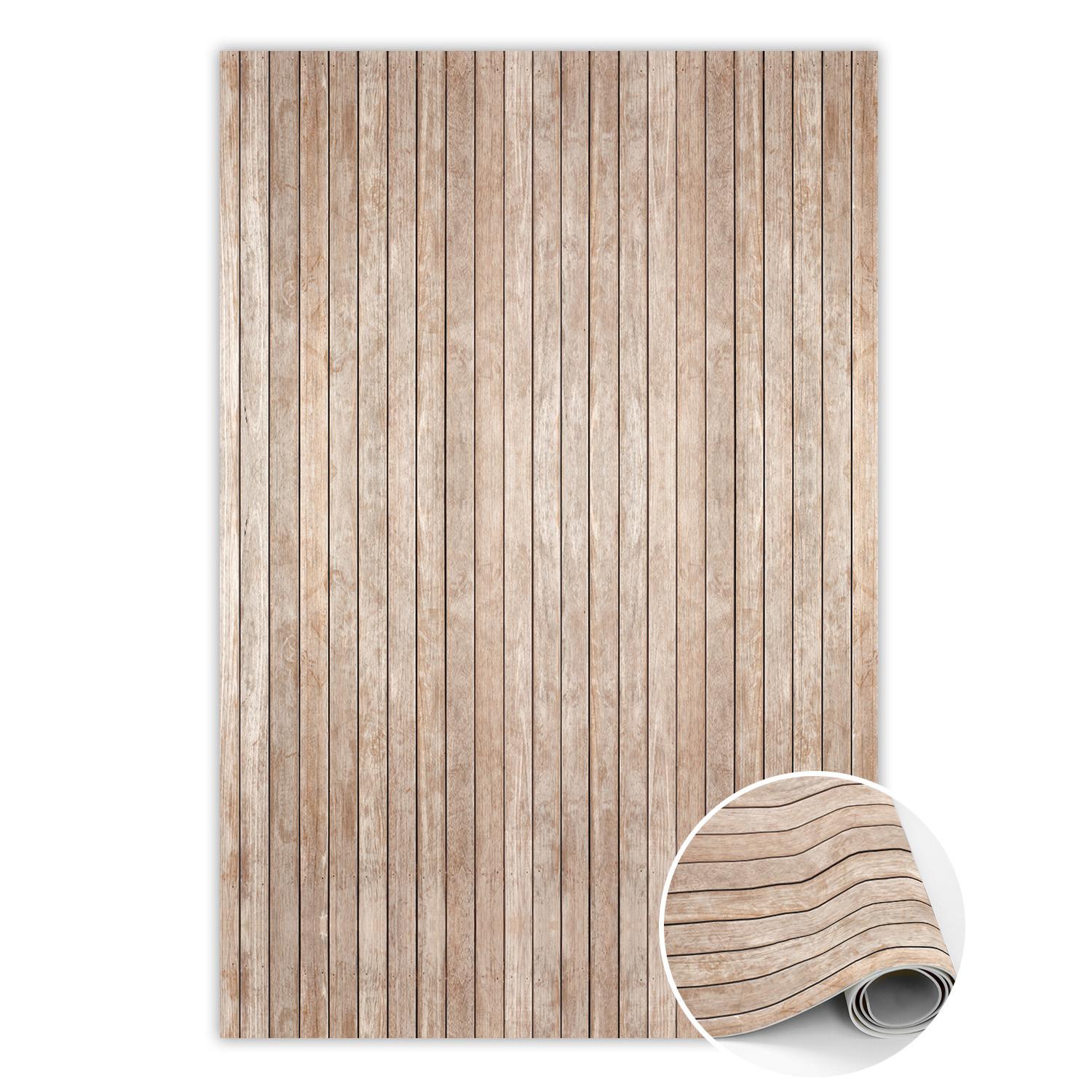 VINYL TEPPICH 150x225 cm Gestreiftes Brett - Braun, Kunststoff (150/225cm) - TULUP