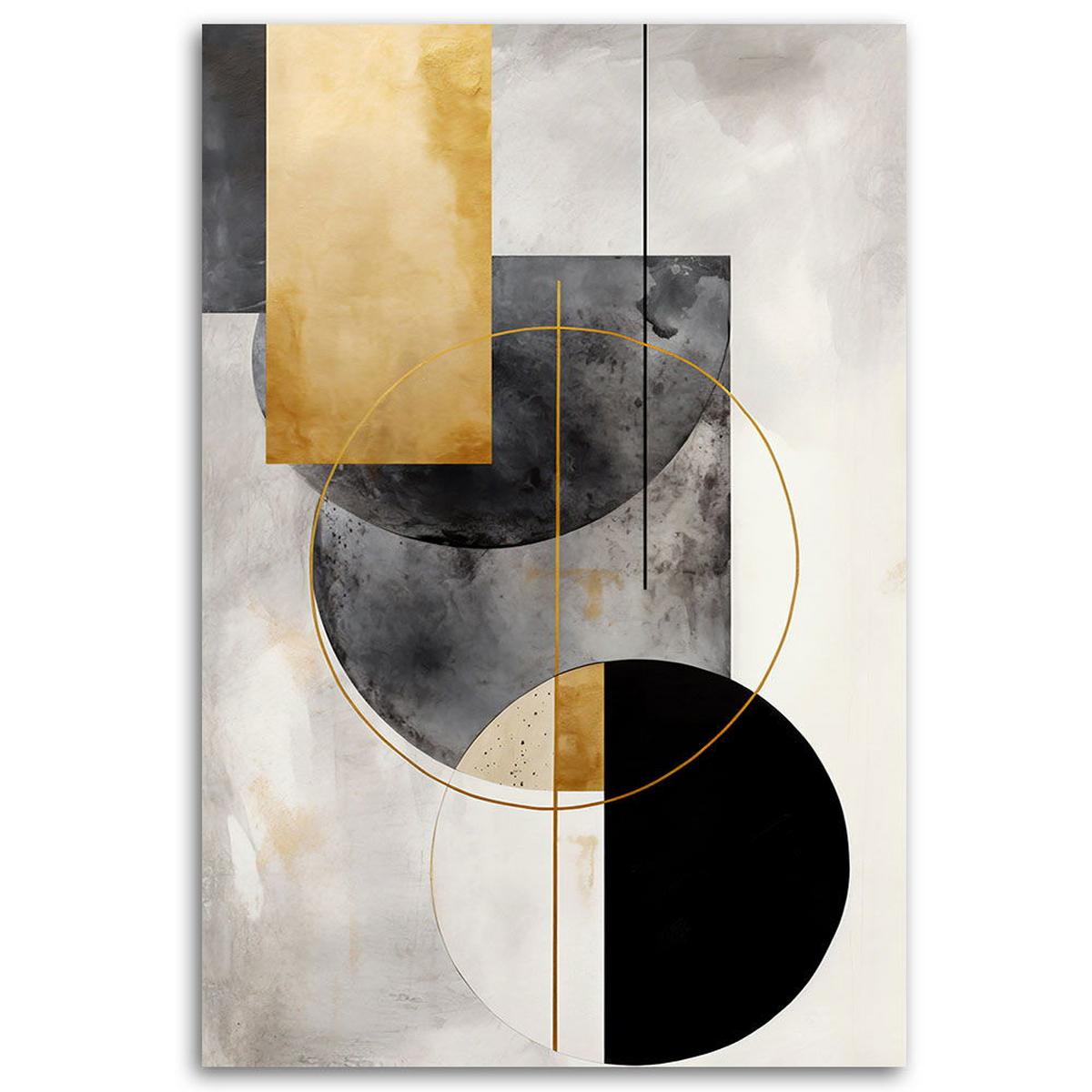 KUNSTDRUCK Gold 70/100 cm - Goldfarben, Textil (70/100cm) - KUNSTLOFT