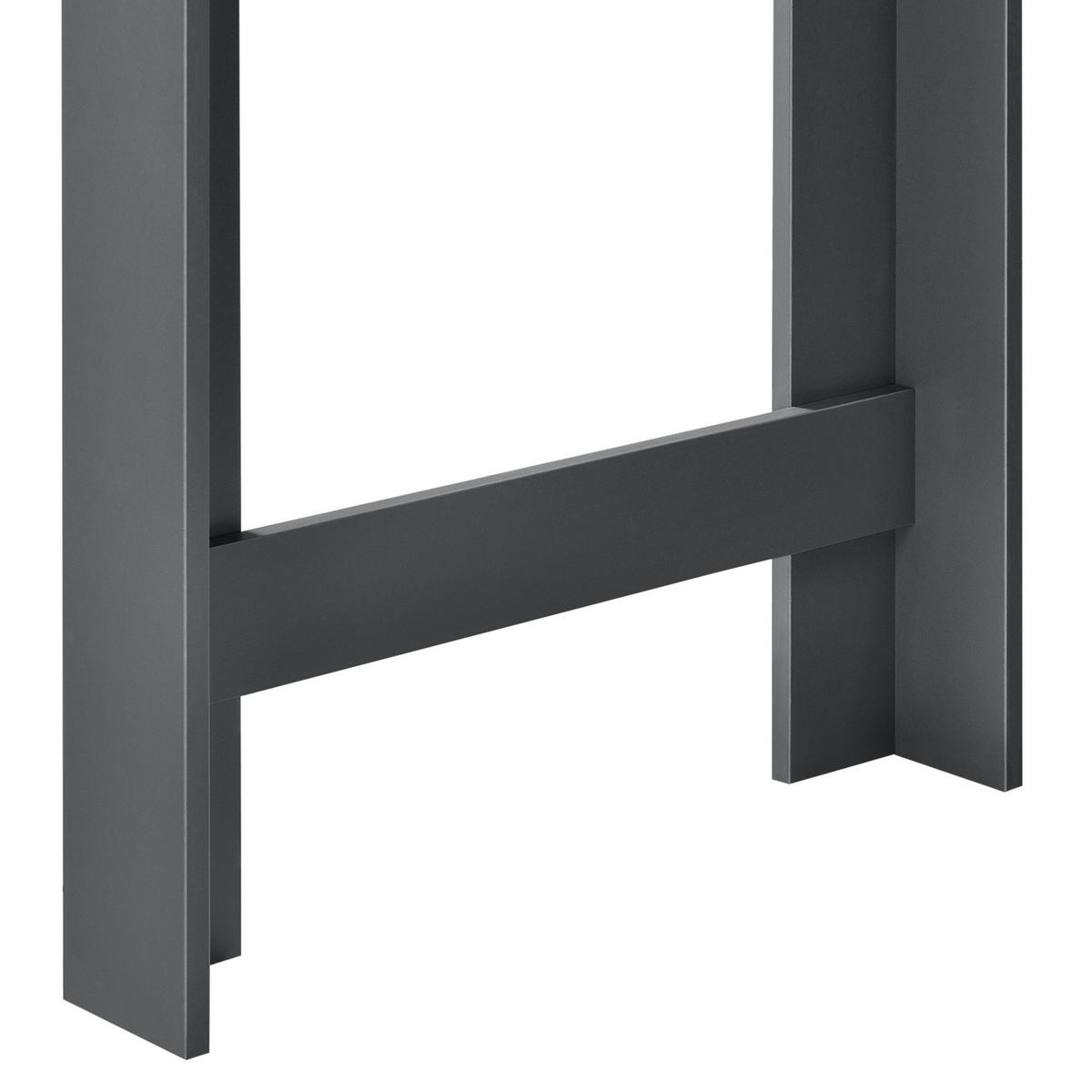 BARTISCH Danderyd - Dunkelgrau, Holzwerkstoff (60/120/105.5cm) - [en.casa]
