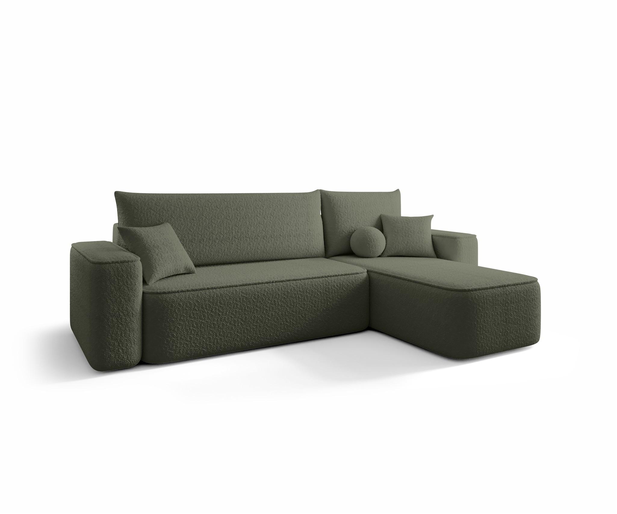 ECKSOFA Agepo Stoff Quelle - Grün, Holzwerkstoff/Textil (250/150cm) - Fun Möbel