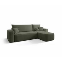 ECKSOFA Agepo Stoff Quelle - Grün, Holzwerkstoff/Textil (250/150cm) - Fun Möbel