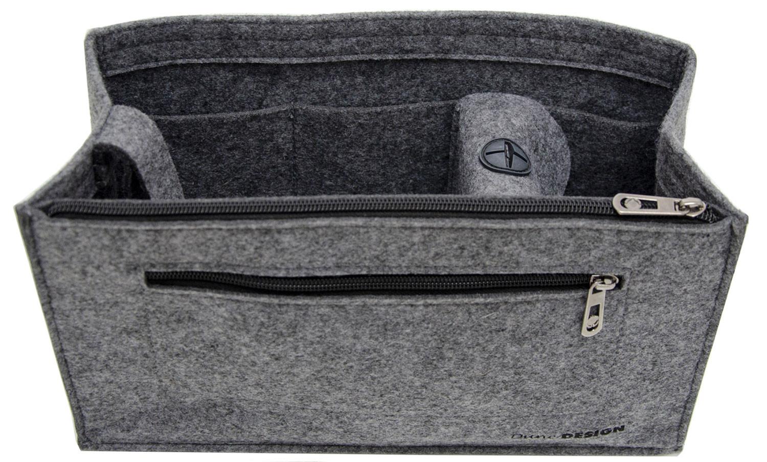 TASCHENORGANIZER XL, 36x12x22 cm, aus Filz, Grau - Grau, Kunststoff (36/12/22cm) - Dunedesign