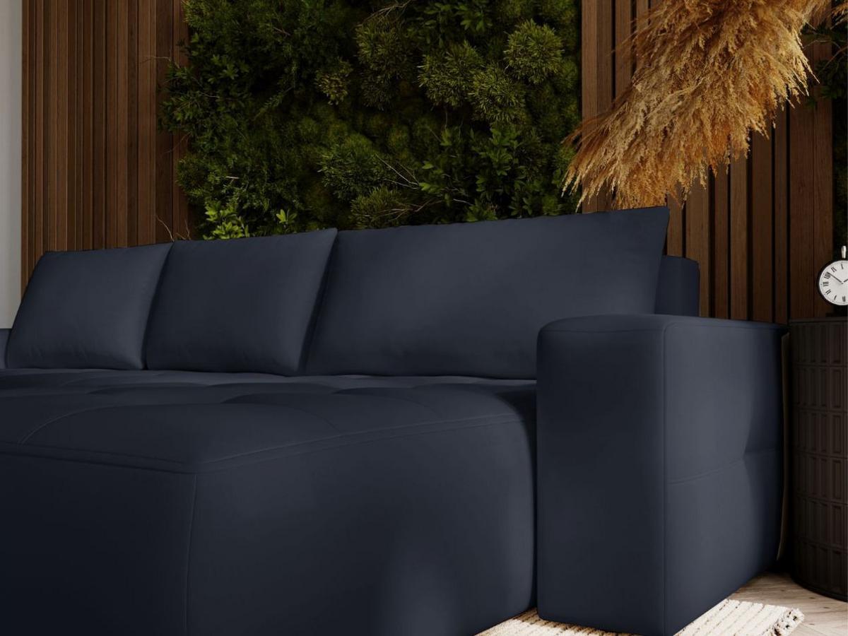 ECKSOFA Portland Schwarz Rechts - Schwarz, Holz/Kunststoff (250/165cm) - Graingold