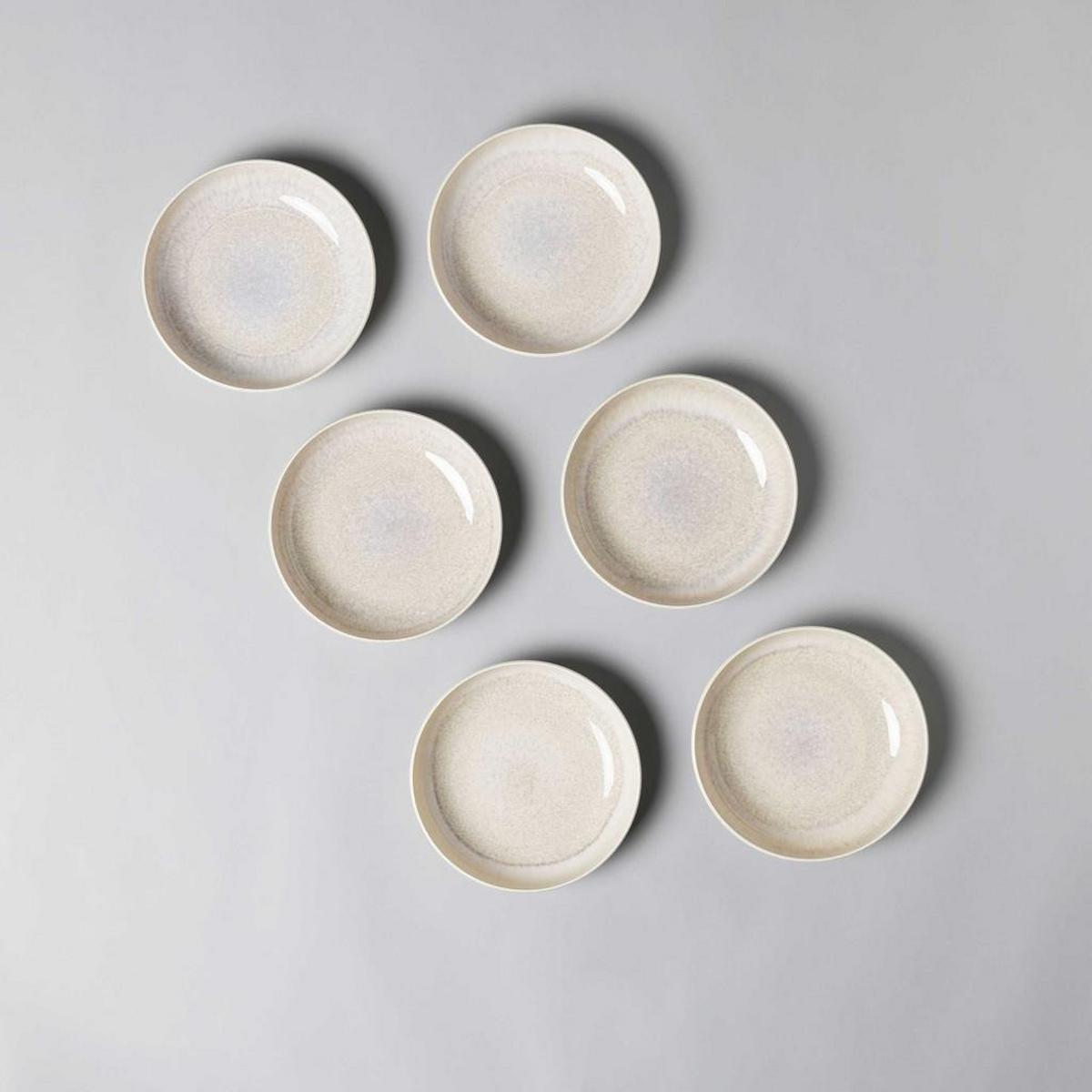 PASTASCHALEN Perlemor Sand beige ø 22,2 cm 6er Set - Beige, Keramik (22.2cm) - like.Villeroy & Boch