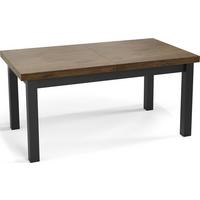 ESSTISCH Gemini rechteckig ausziehbar, Lefkas Eiche 140-180/80/78 cm - Alteiche/Schwarz, Holz/Holzwerkstoff (80/180/78cm) - WFL GROUP
