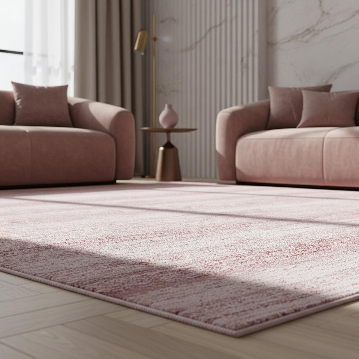 KURZFLORTEPPICH INN, einfarbig, Rosa, 240 x 340 cm - Rosa, Textil (340/240cm) - KADIMA DESIGN