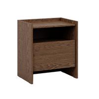 NACHTTISCH Japandi Dunkles Holz - Braun, Holzwerkstoff (53/60.5/38cm) - Petits-meubles