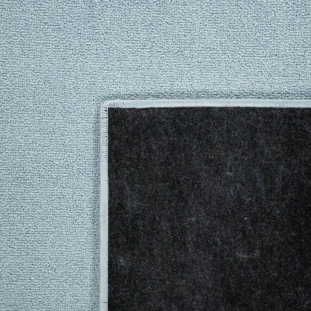 KURZFLORTEPPICH Waschbar, einfarbig, Türkis, Ø 160 cm - Blau, Textil (160/160cm) - KADIMA DESIGN