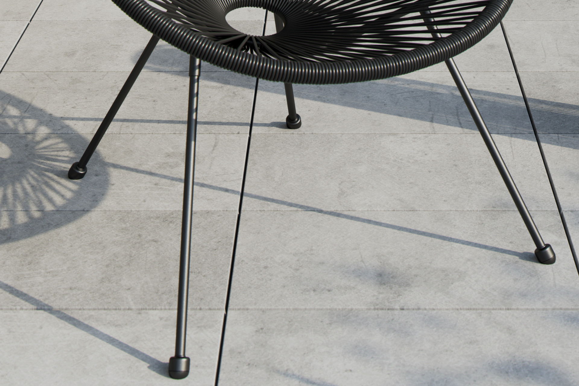 Garten-Relaxsessel Schwarz Stahlrahmen matt pulverbeschichtet PE-Rattan Kunststoffoptik