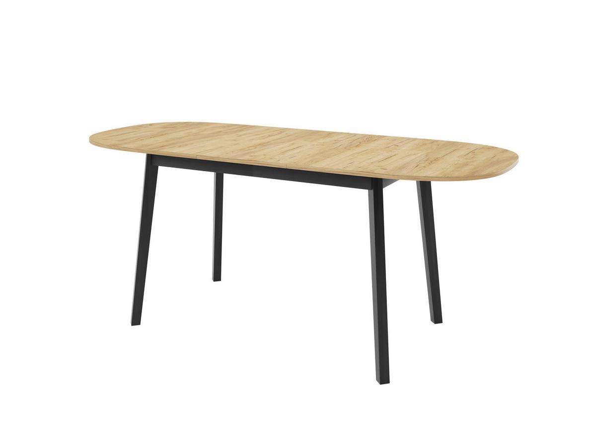 ESSTISCH VITO S Ausziehbar 150 - 190 / 80 x 77 cm - Schwarz/Grau, Holz (150/80/77cm) - MASSENO