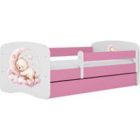 KINDERBETT Emily mit Schublade und Matratze, Rosa 80x160 cm - Roségold, Holzwerkstoff (160/80cm) - WFL GROUP