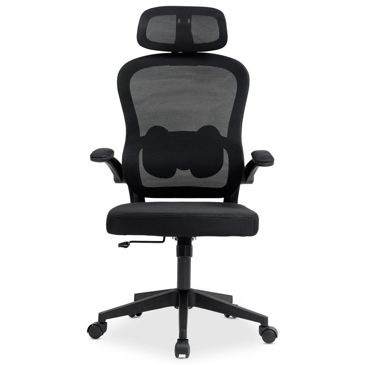 BÜRODREHSTUHL JOBURG schwarz - Schwarz, Textil (63/125/64cm) - IDIMEX
