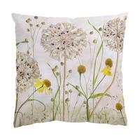 DEKOKISSEN Allium und Helenium Illustration 40/40 cm - Beige, Textil (40/40/10cm) - Bilderwelten