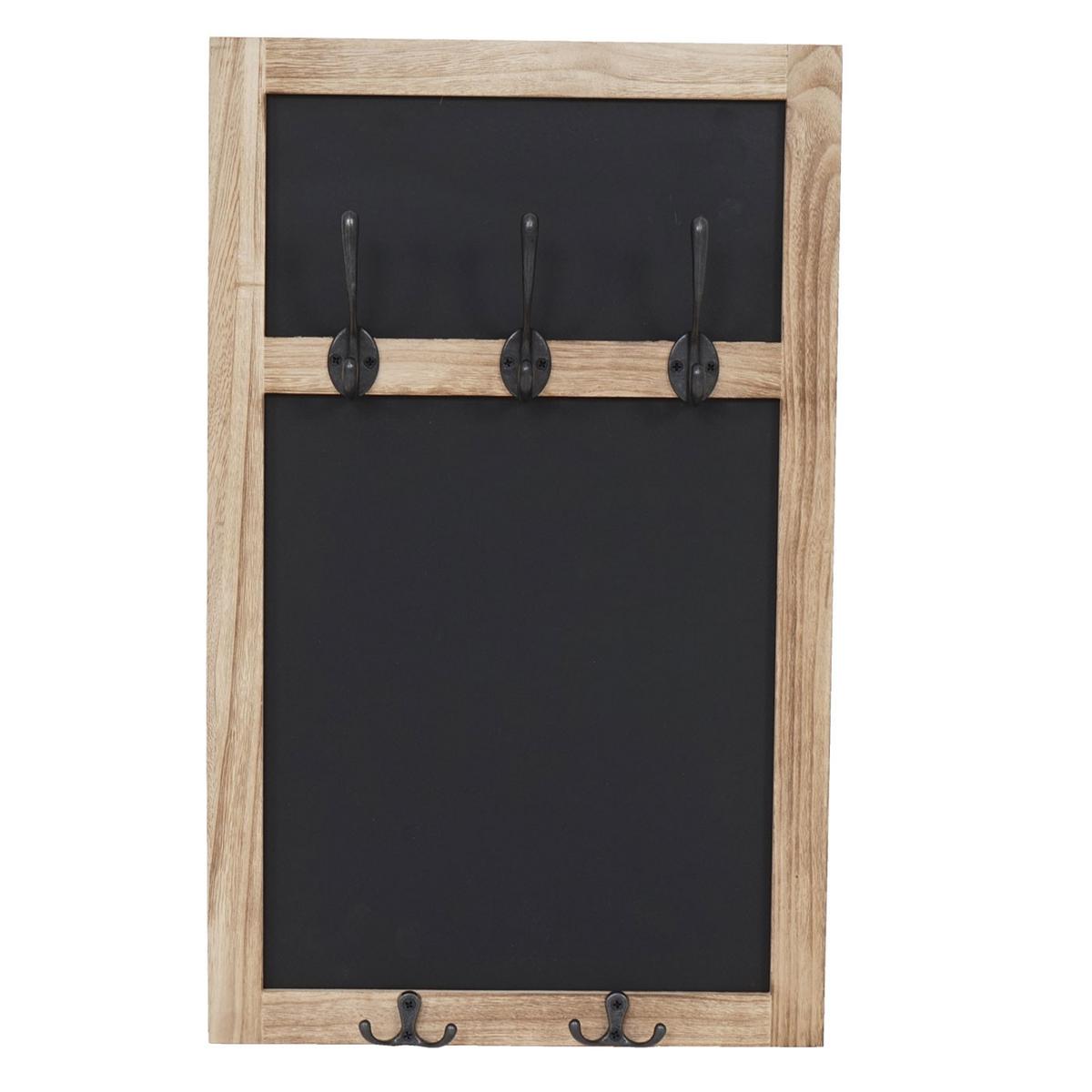 WANDGARDEROBE MIT KREIDETAFEL Braun - Braun, Holz (34/55/7cm) - MCW