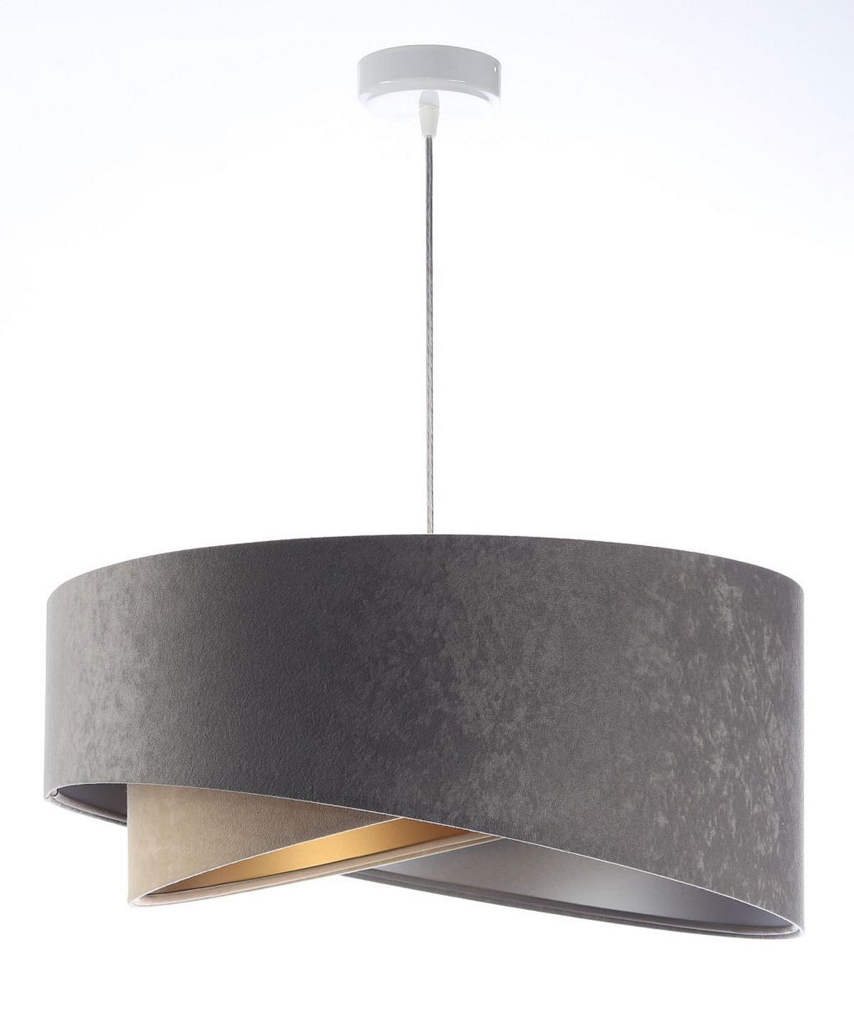 HÄNGELEUCHTE Grau 50/23 cm - Beige, Kunststoff (50/1.3/23cm) - ONZENO