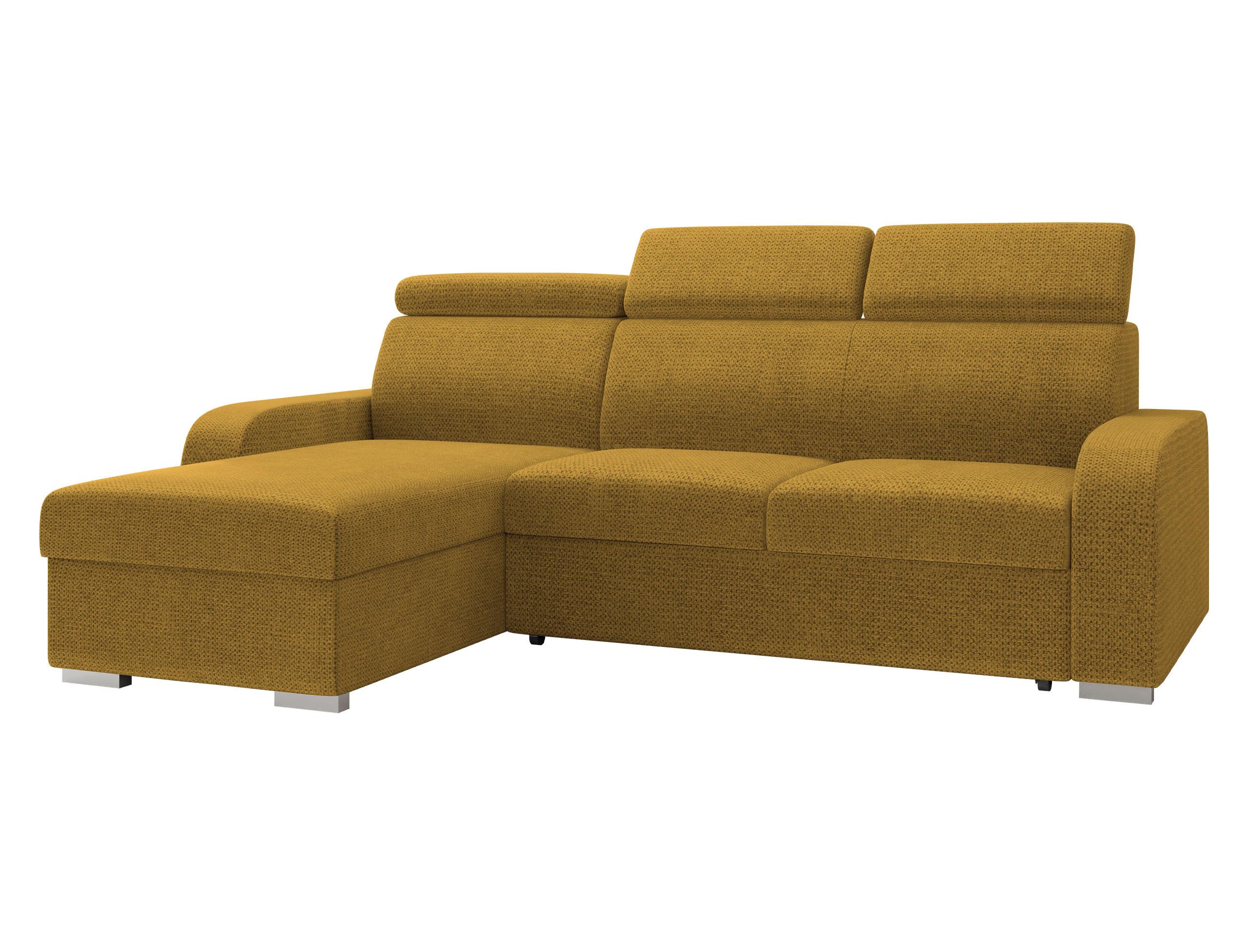 ECKSOFA Oslo 2rLC - Gelb/Silberfarben, Holz/Textil (235/170cm) - MIRJAN24