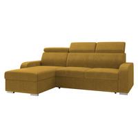 ECKSOFA Oslo 2rLC - Gelb/Silberfarben, Holz/Textil (235/170cm) - MIRJAN24