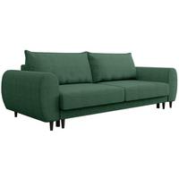 3-SITZER SCHLAFSOFA Cortez grün - Schwarz/Grün, Textil (251/76/95cm) - Beautysofa
