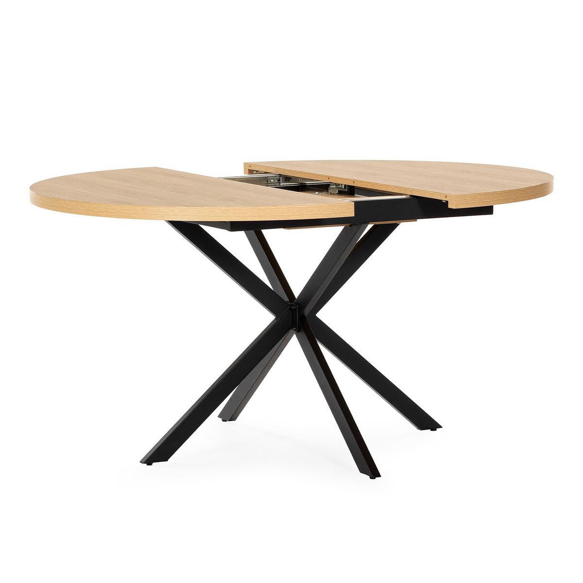 ESSTISCH Murano Eiche-Optik, 120-160 cm - Eichefarben, Holzwerkstoff (120/120/75cm) - VS Venta-stock