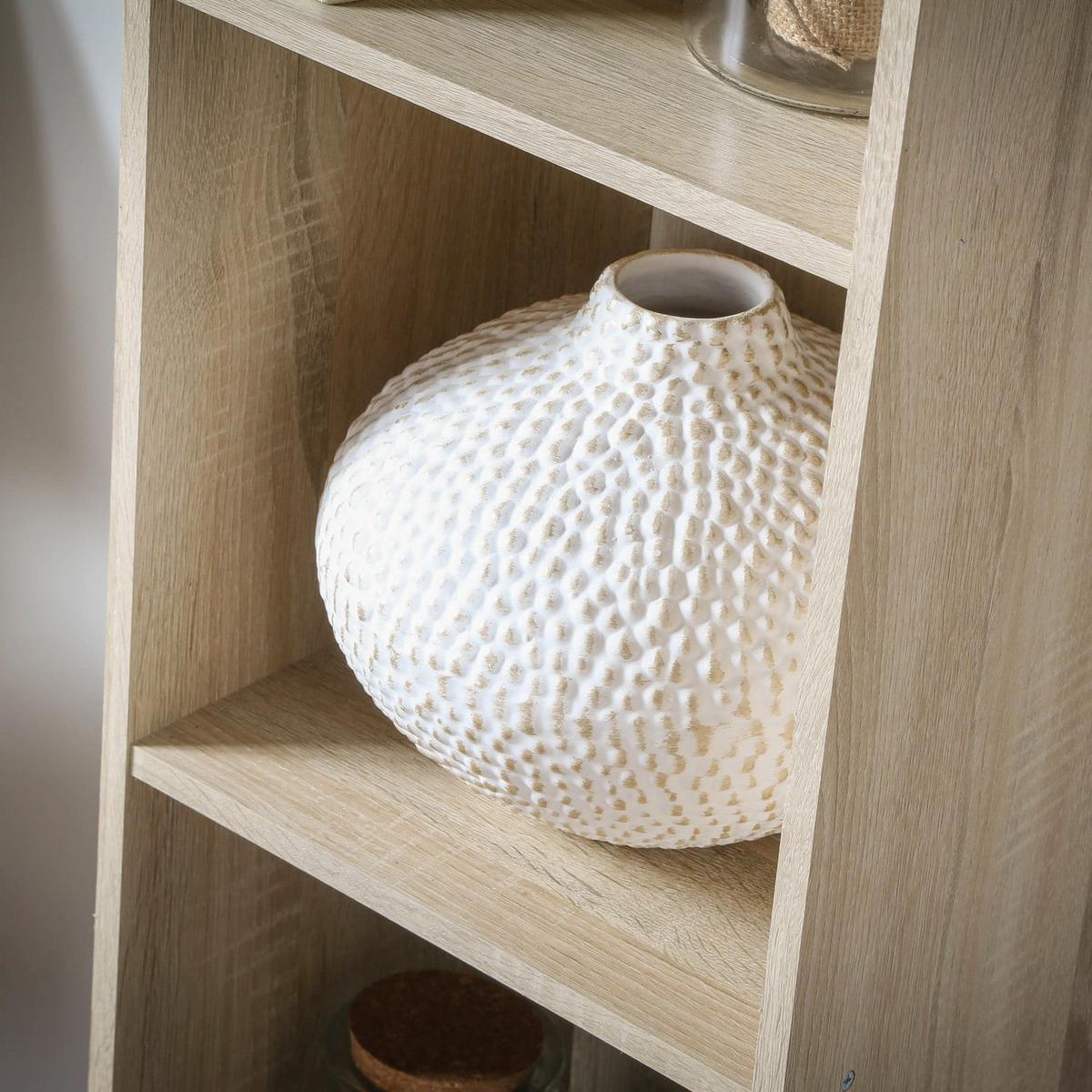 MÖBEL mit 4 Fächern 31,1/29,5/122,5 cm - Eichefarben, Holzwerkstoff (30.9/122.5/30.9cm) - Calicosy
