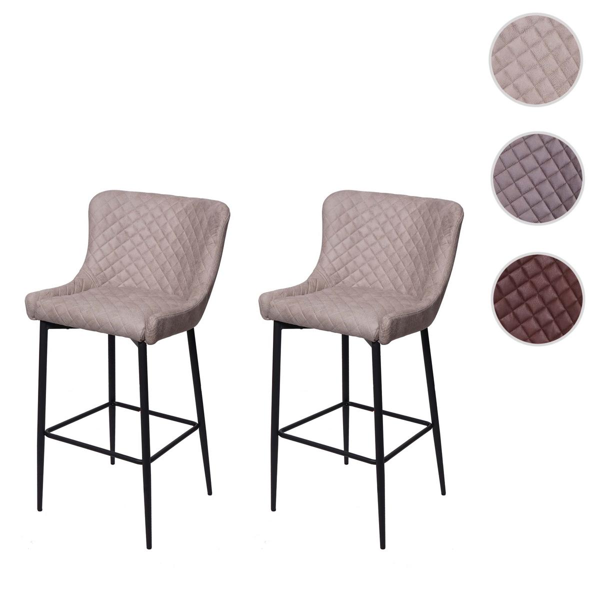 BARHOCKER Grau 2er-Set - Grau, Metall (47/105/47cm) - MCW