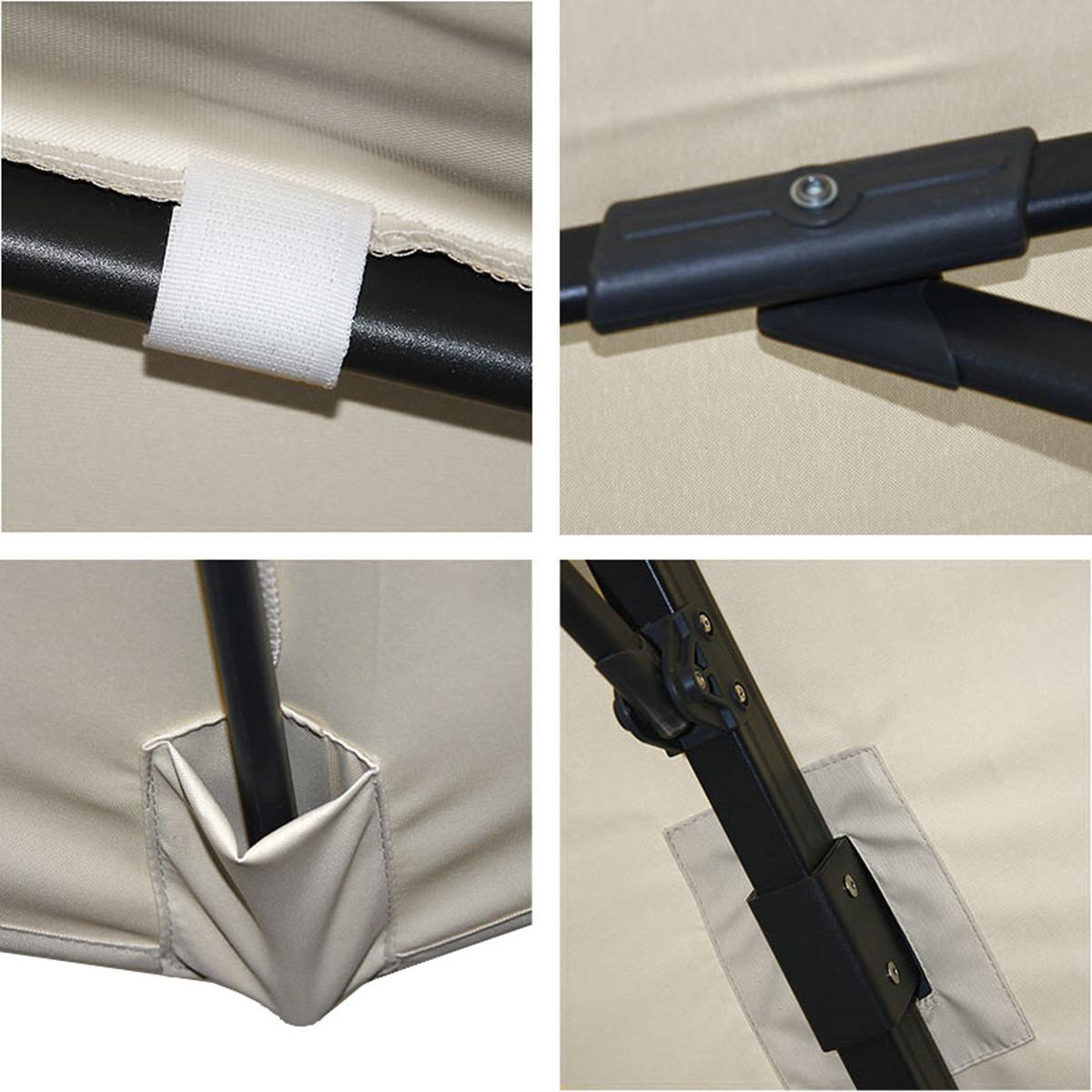 AMPELSCHIRM I Ecru 300/300 cm - Ecru, Textil (360/300cm) - MCW