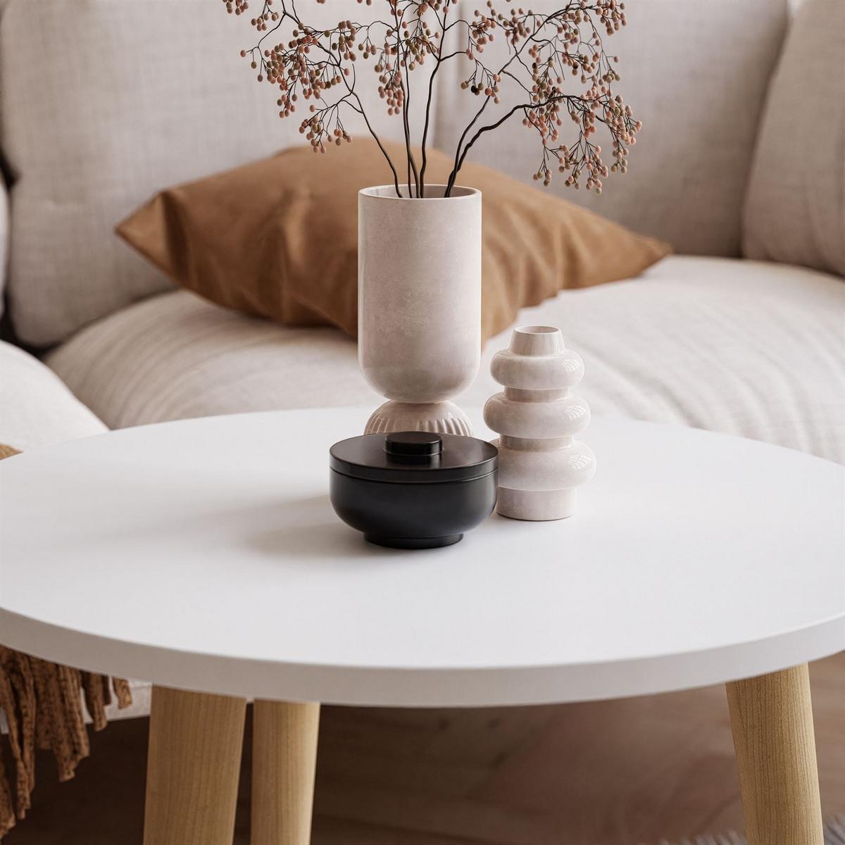 COUCHTISCH HARMONY Weiß - Weiß, Holzwerkstoff (67/67/49cm) - Lookway