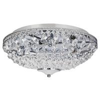 DECKENLEUCHTE - Silberfarben, Metall (40/40/16cm) - lux.pro