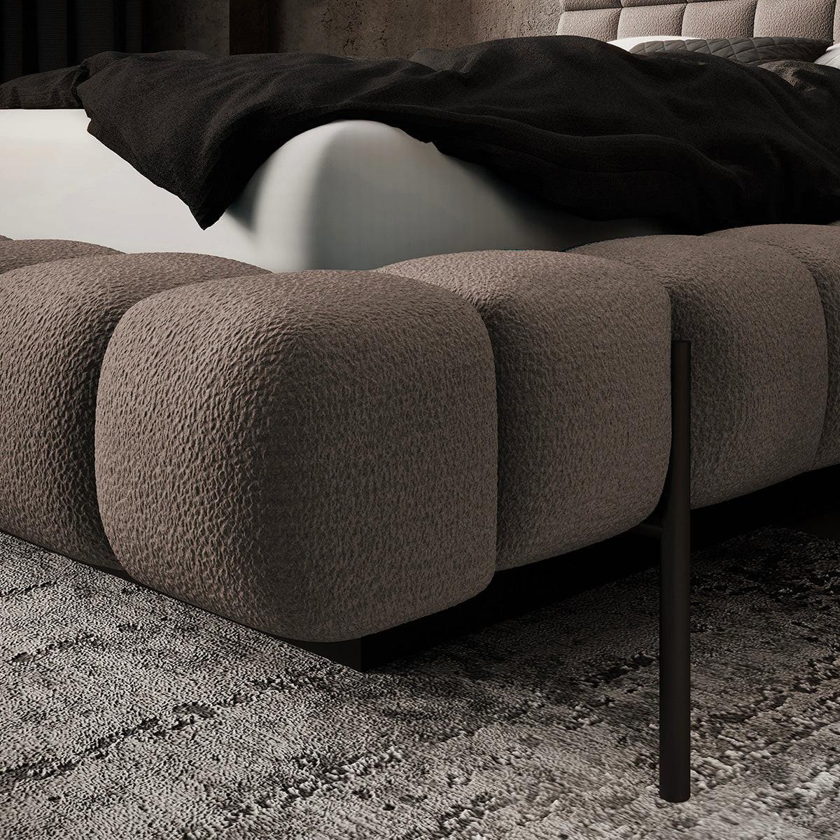 BOXBETT 160/200 Ezio Taupe - Taupe, Holz (160/200cm) - Petits-meubles