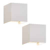 WANDLEUCHTE Luminance 22/11/11.5 cm - Weiß, Metall (11/11.5/22cm) - ZMH