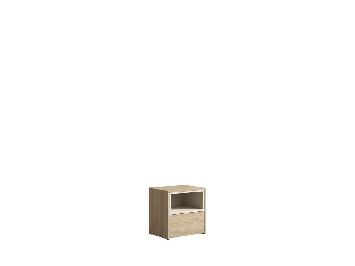 NACHTTISCH Barista Oak, Wüstensand 45/45,9/37 - Eichefarben, Holzwerkstoff (45/46/37cm) - RAUMHIRSCH FURNITURE
