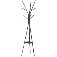 KLEIDERSTÄNDER - Braun, Metall (45/180/45cm) - HOMCOM