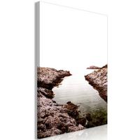 KUNSTDRUCK Braun 40/60 cm - Weiß/Braun, Textil (40/60cm) - KUNSTLOFT