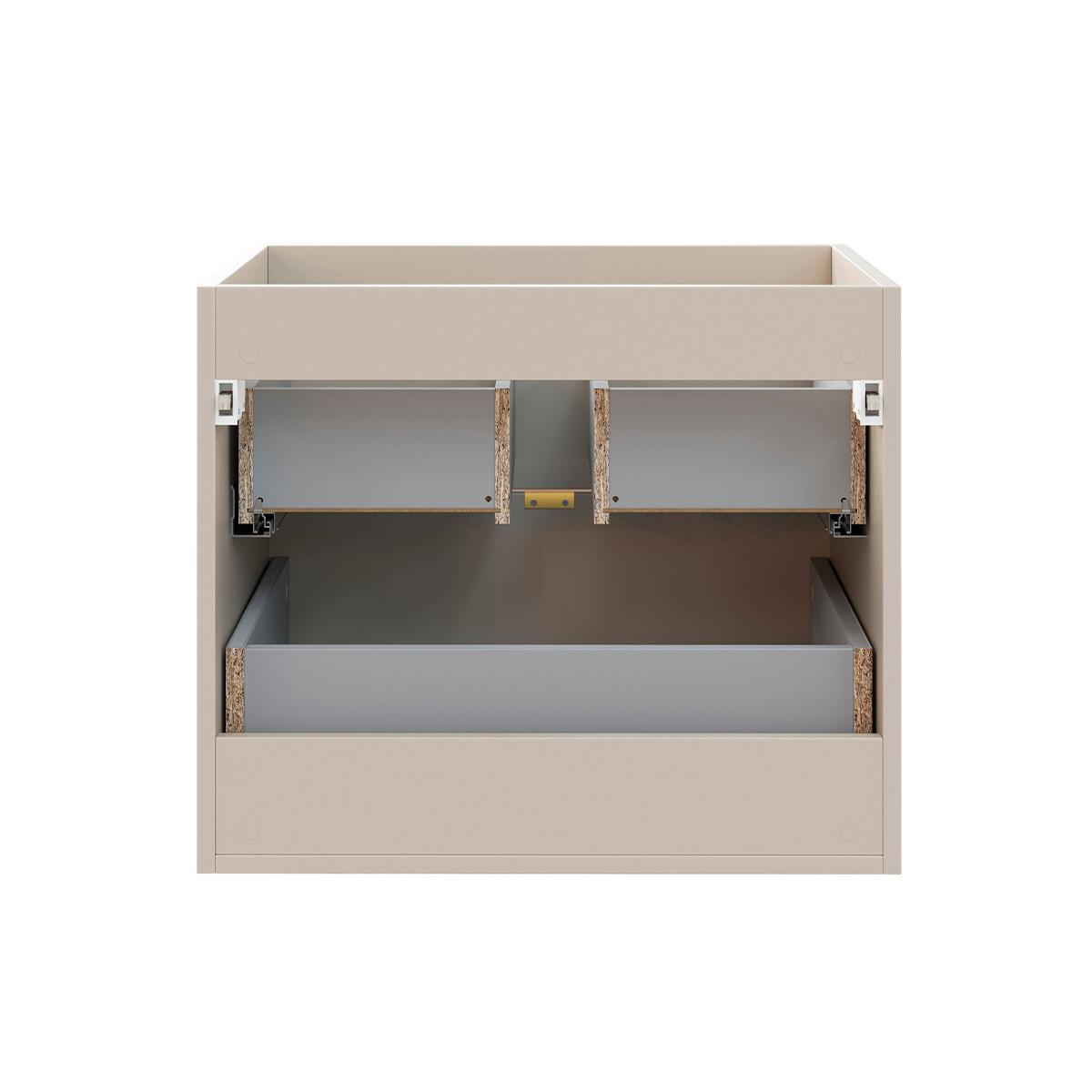 WASCHTISCH 120.4cm Azel Kaschmir - Beige, Holzwerkstoff (120.4/52/46cm) - Petits-meubles