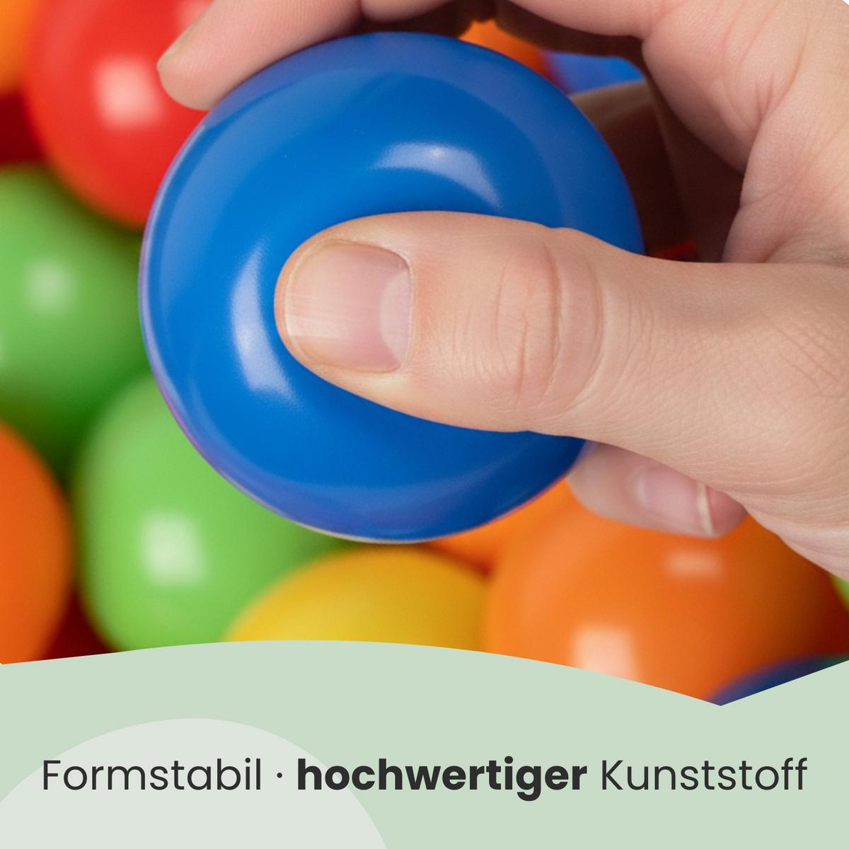 BÄLLEBAD-BÄLLE 10000 Stück, bunt, 6 cm - Multicolor, Kunststoff (6/6/6cm) - Littletom