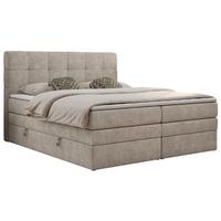 BOXSPRINGBETT LUKA KING 120/200 Beige Struktur - H4 - Beige, Holz/Textil (120/200cm) - MKS