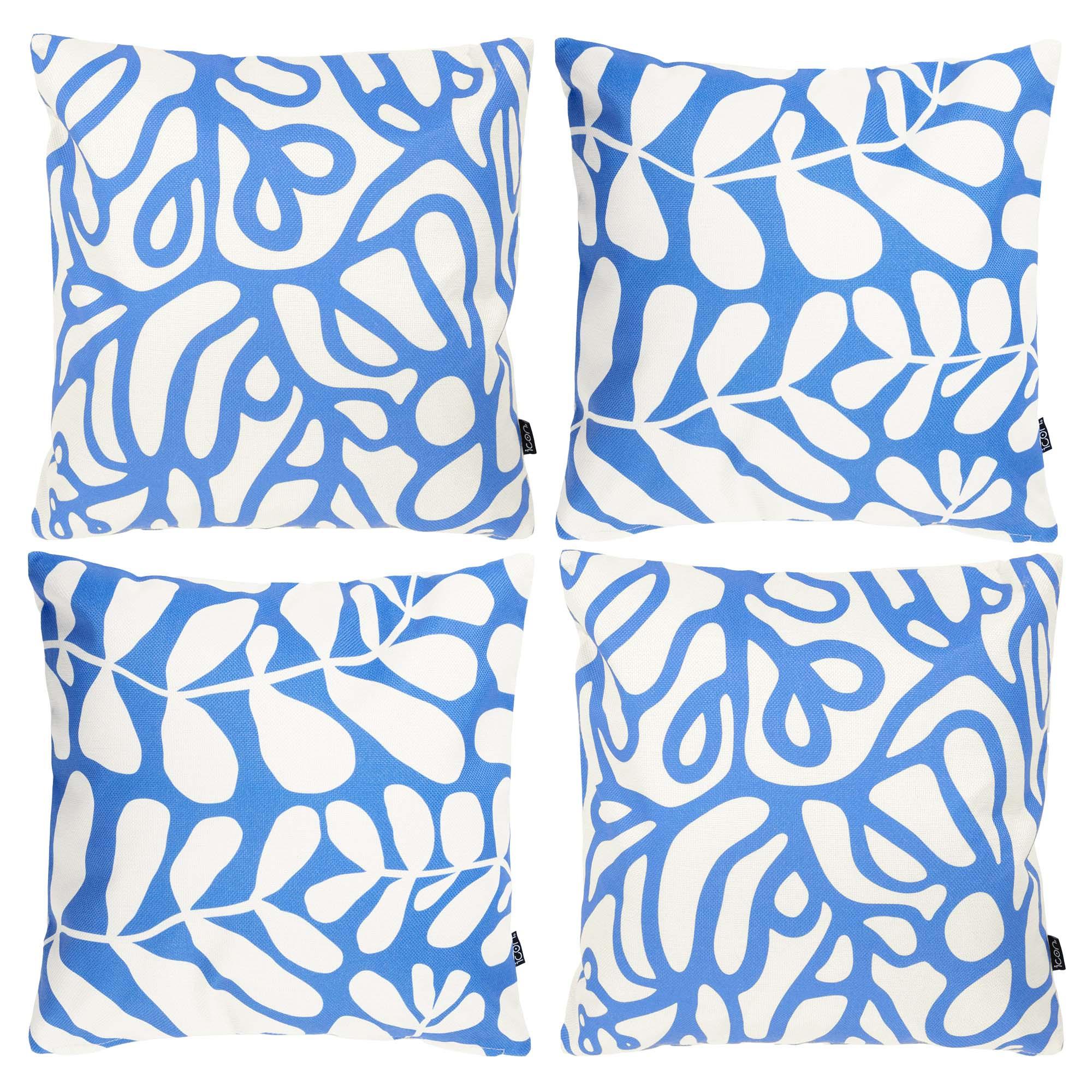 OUTDOORKISSEN 4er Set - Blau, Textil (43/43cm) - icon